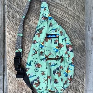 Kavu Green Sasquatch Rope Sling Bag REI Co-Op Special Edition Perfect Condition